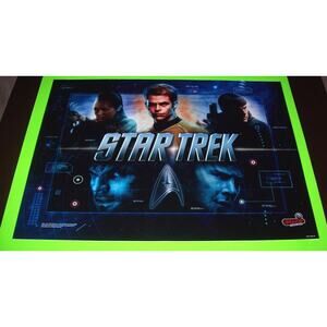 Star Trek Pinball Translite Sheet Original NOS Space Age Sci-Fi Art 2013